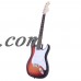 Zimtown 39" Beginner Rosewood Fingerboard Electric Guitar + Gig Bag + Cable + Strap + Picks   
